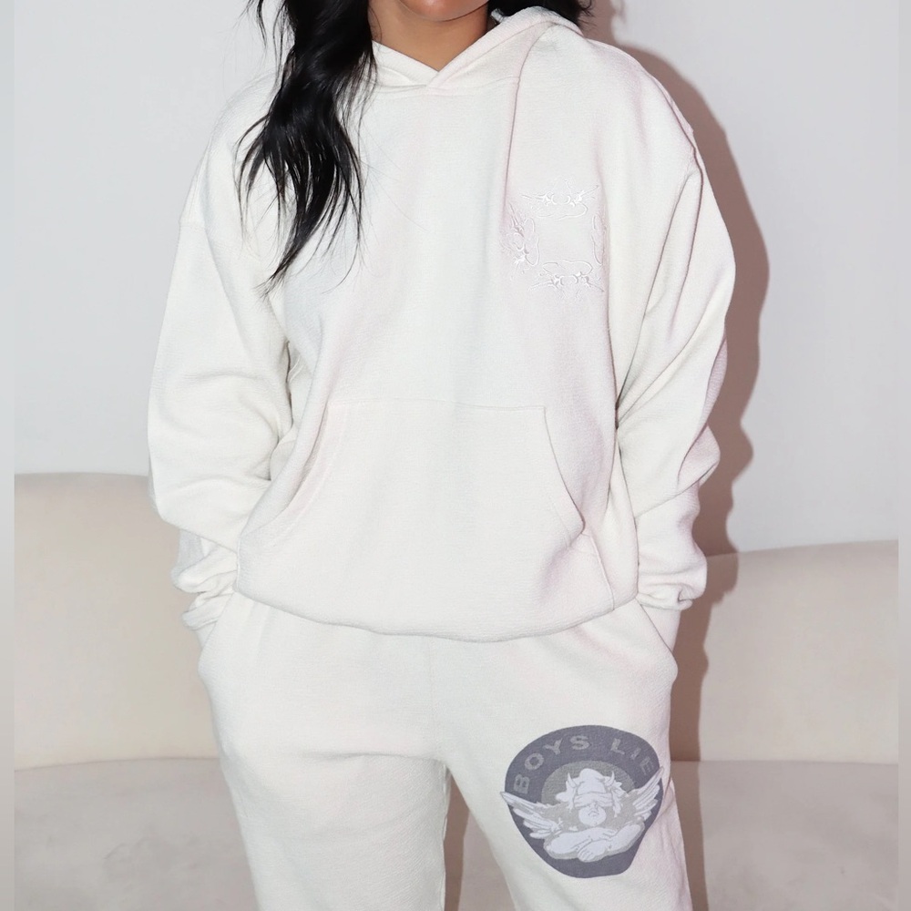 Boys Lie Hoodie and Sweats Set in Sand - Picture 3 of 4